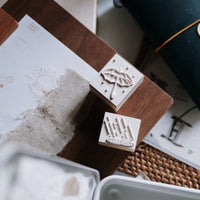 Mossland 苔岛 晴雨时刻印章 Weather Series Rubber Stamp Set - Sunny / Rainy Day
