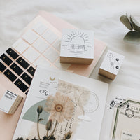 Mossland 苔岛 晴雨时刻印章 Weather Series Rubber Stamp Set - Sunny / Rainy Day