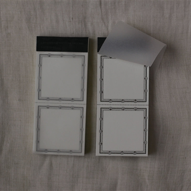 20319-01 Classiky εζ·ζε  Letterpress Printed Label Book - Brown