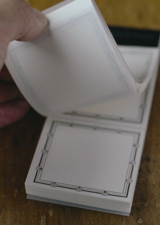 20319-01 Classiky εζ·ζε  Letterpress Printed Label Book - Brown