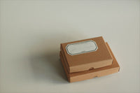 20319-03 Classiky εζ·ζε  Letterpress Printed Water Adhesive Label Book - Red / Green