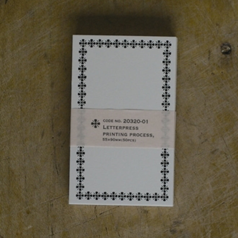 20320-01 Classiky εζ·ζε  Classiky Letterpress Memo Card