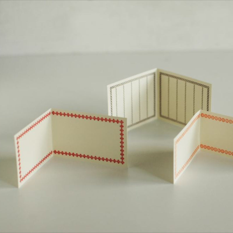 20320-04 20320-05 20320-06 Classiky εζ·ζε  Letterpress Folded Memo Card