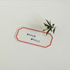 20320-09 20320-10 Classiky 倉敷意匠 Octagon Framed Letterpress Label Card - Red / Blue