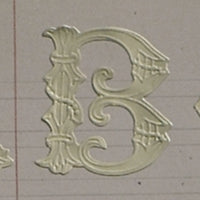 Classiky 倉敷意匠 Embossed Ornamental Alphabet Seal