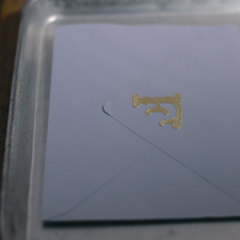Classiky 倉敷意匠 Embossed Ornamental Alphabet Seal