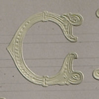 Classiky 倉敷意匠 Embossed Ornamental Alphabet Seal
