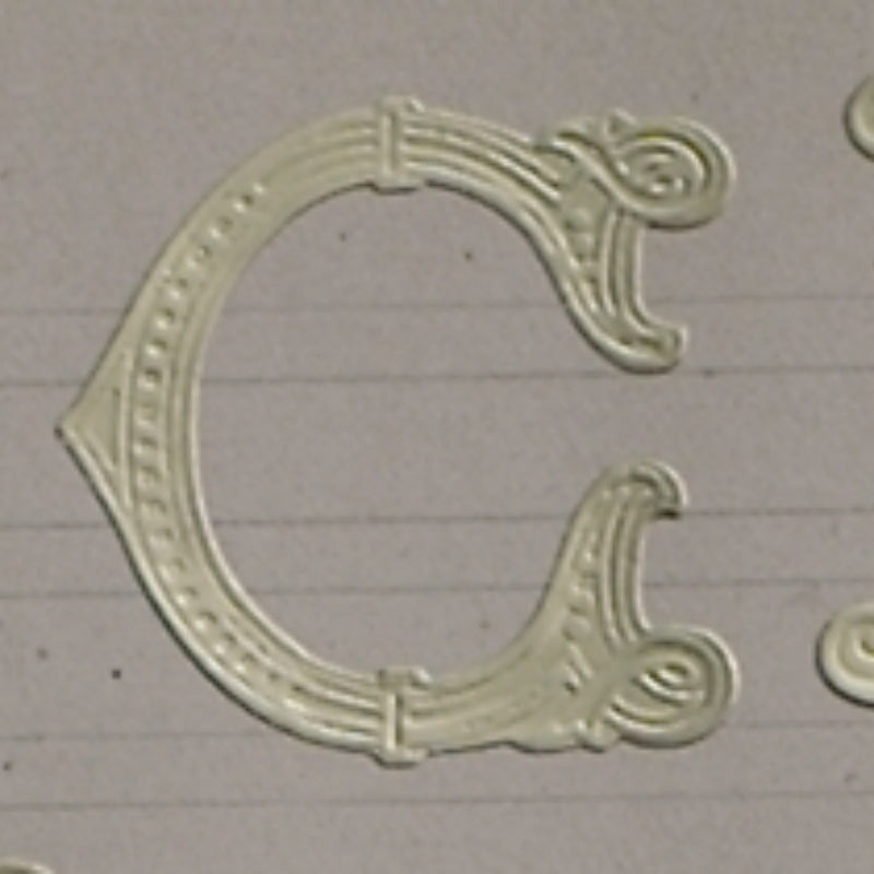 Classiky 倉敷意匠 Embossed Ornamental Alphabet Seal