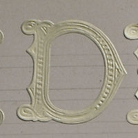 Classiky 倉敷意匠 Embossed Ornamental Alphabet Seal