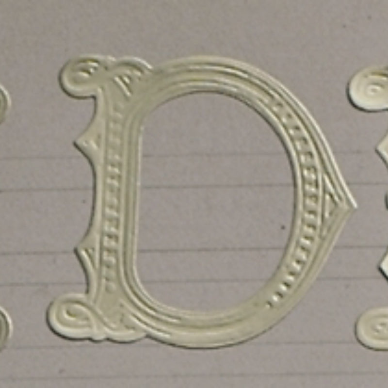 Classiky 倉敷意匠 Embossed Ornamental Alphabet Seal