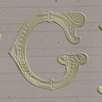 Classiky 倉敷意匠 Embossed Ornamental Alphabet Seal
