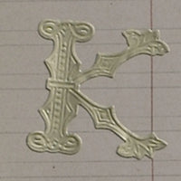 Classiky 倉敷意匠 Embossed Ornamental Alphabet Seal