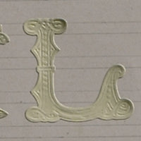 Classiky 倉敷意匠 Embossed Ornamental Alphabet Seal
