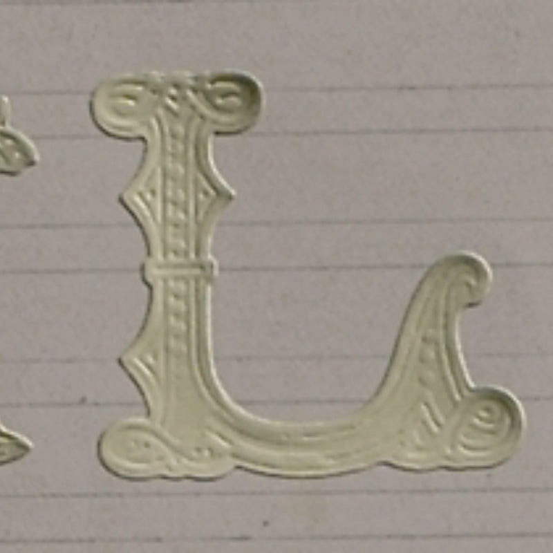 Classiky 倉敷意匠 Embossed Ornamental Alphabet Seal