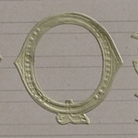 Classiky 倉敷意匠 Embossed Ornamental Alphabet Seal