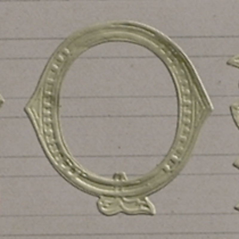 Classiky 倉敷意匠 Embossed Ornamental Alphabet Seal