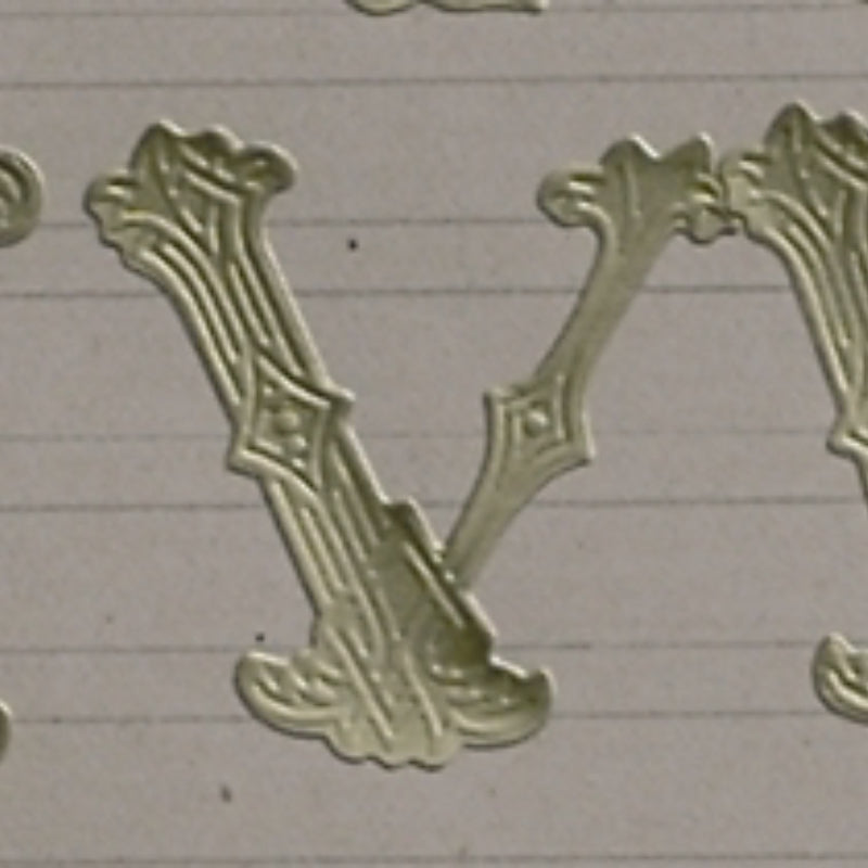 Classiky 倉敷意匠 Embossed Ornamental Alphabet Seal