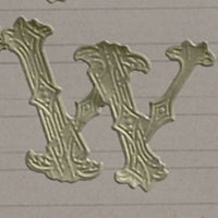 Classiky 倉敷意匠 Embossed Ornamental Alphabet Seal