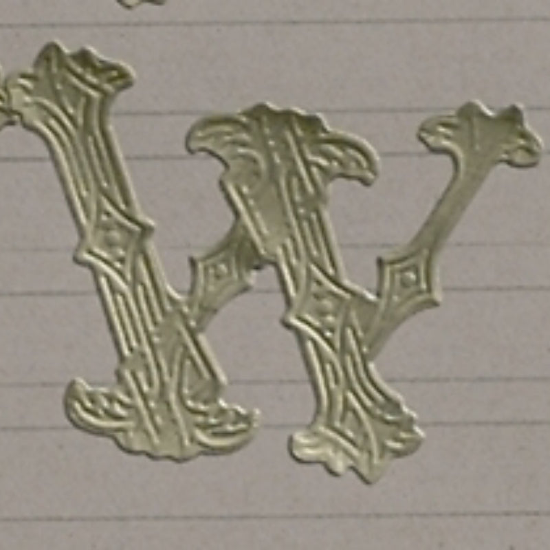 Classiky 倉敷意匠 Embossed Ornamental Alphabet Seal
