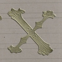 Classiky 倉敷意匠 Embossed Ornamental Alphabet Seal
