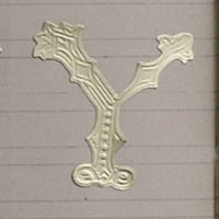 Classiky 倉敷意匠 Embossed Ornamental Alphabet Seal