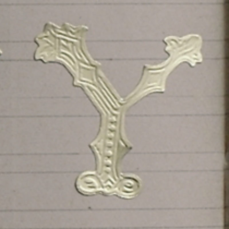 Classiky 倉敷意匠 Embossed Ornamental Alphabet Seal