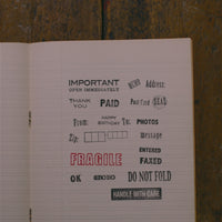 20451 Classiky 倉敷意匠 事務用 磁器スタンプ Porcelain Office Stamps - Rectangular