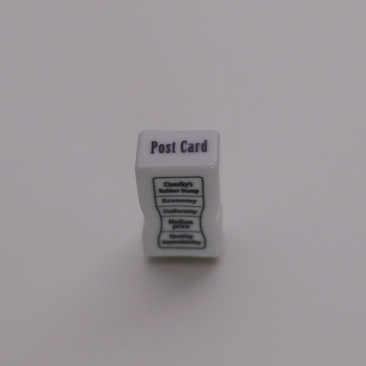 20451-09 Classiky 倉敷意匠 Porcelain Office Stamps - Rectangular Post Card