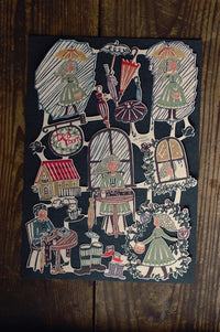 45334-02 Classiky εζ·ζε  x Mihoko Seki Chromos Water-Activated Seals -The direction of Umbrellla