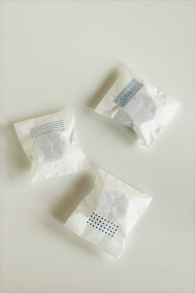 45635-02 Classiky εζ·ζε  x Mitsou Washi Tape - Pattern - Set of 3 - Blue