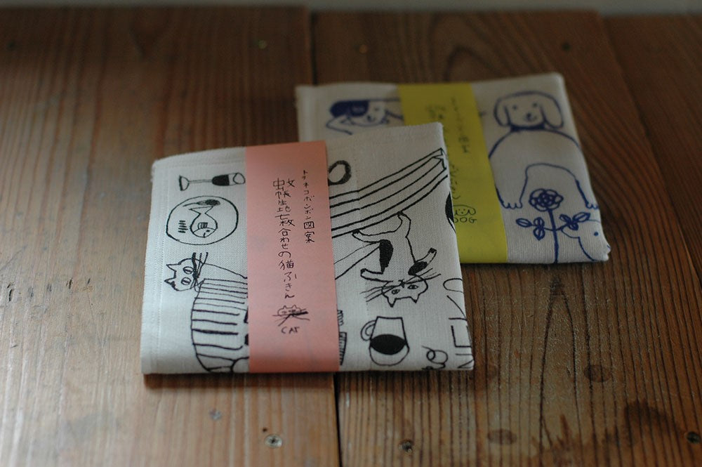 99211-01 99211-02Classiky εζ·ζε  x Toranekobonbon Kitchen Cloth Cat / Dog