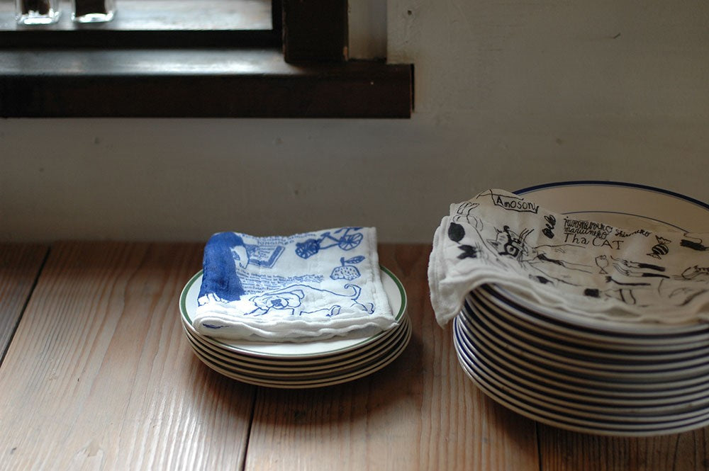 99211-01 99211-02Classiky εζ·ζε  x Toranekobonbon Kitchen Cloth Cat / Dog