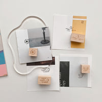 Thoughts in Silence Punctuation Mark Rubber Stamp peace of mind (.) sometimes I doubt (?) to be continued (,) excited about it (!)