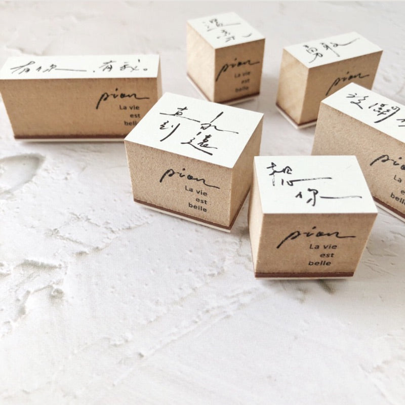 Pion Chinese Handwriting Rubber Stamp 寫寫字