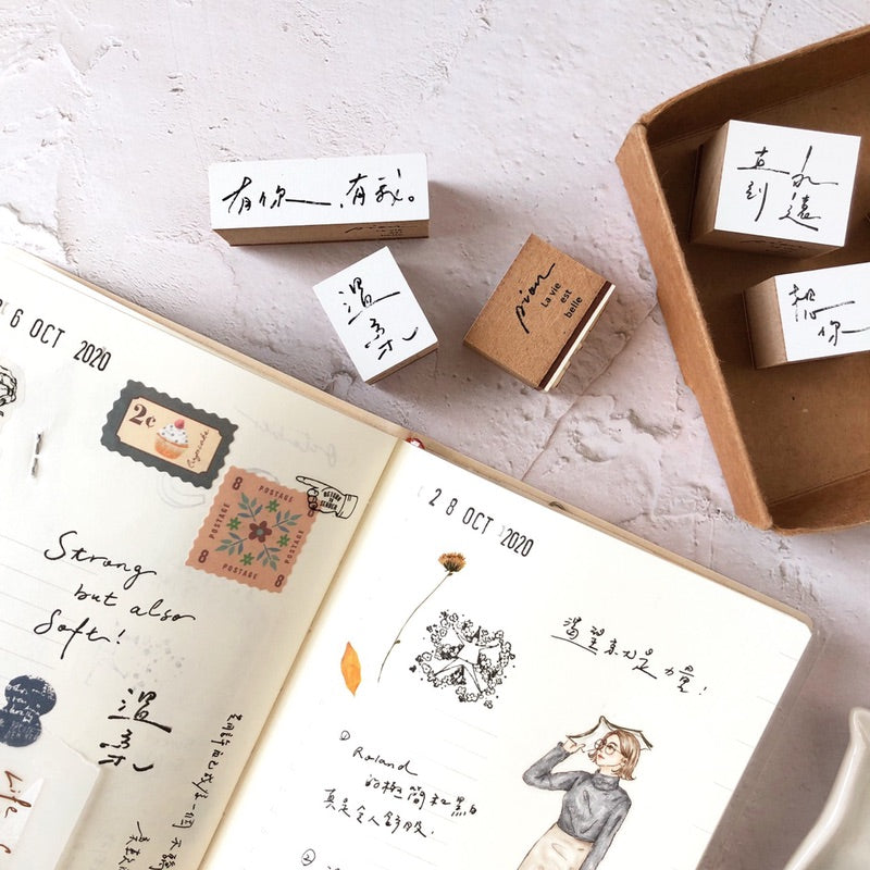 Pion Chinese Handwriting Rubber Stamp 寫寫字