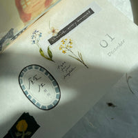 Pion PET Tape - Press Flowers 壓花手稿_10