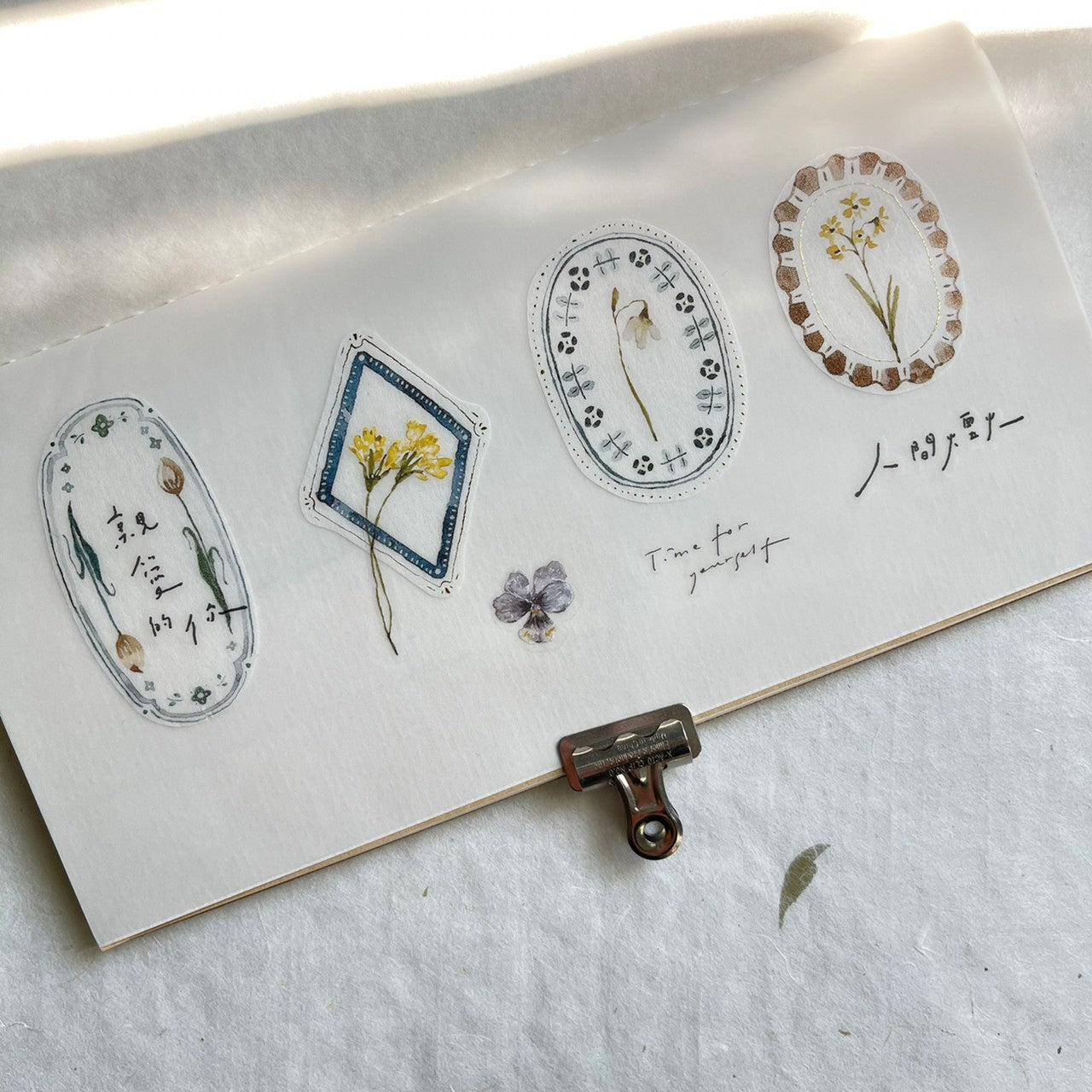 Pion PET Tape - Press Flowers 壓花手稿_3