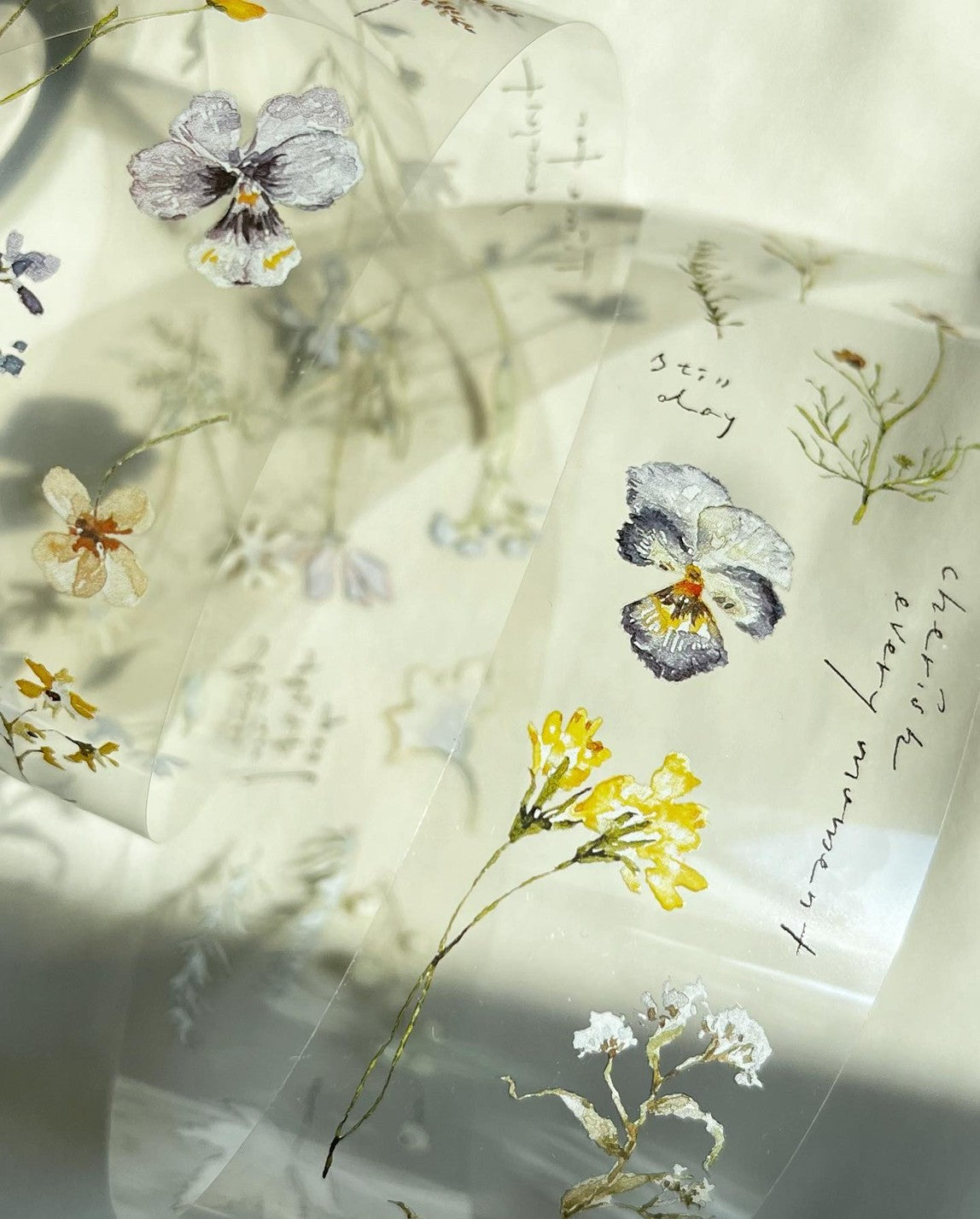 Pion PET Tape - Press Flowers 壓花手稿_6