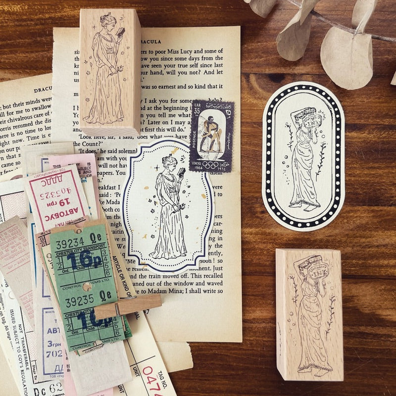 Pion Rubber Stamp - Goddess of Stationery - Set of 2 ζε
·ε₯³η₯