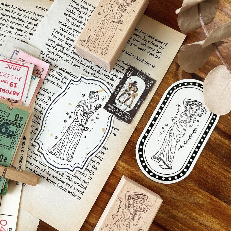 Pion Rubber Stamp - Goddess of Stationery - Set of 2 ζε
·ε₯³η₯