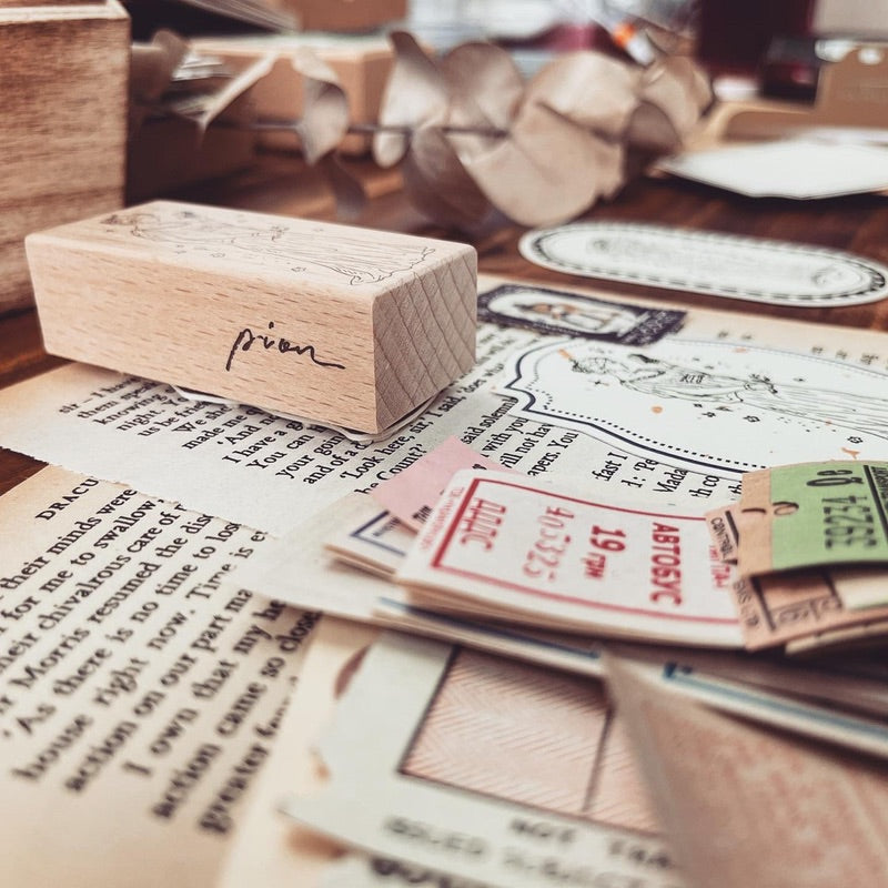 Pion Rubber Stamp - Goddess of Stationery - Set of 2 ζε
·ε₯³η₯