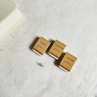 Pion Rubber Stamp - Tiny Words 感謝 (Thanks) | 幸福 (Happiness) | 勇氣 (Courage)