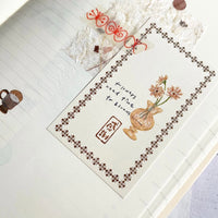 Pion Rubber Stamp - Tiny Words 感謝 (Thanks) | 幸福 (Happiness) | 勇氣 (Courage)