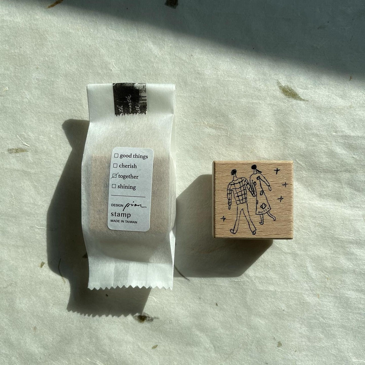 Pion Rubber Stamp - Together