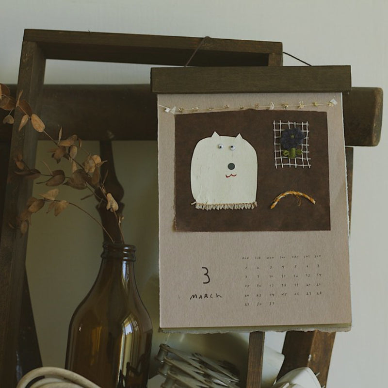 Sanhua room_Along the paper Monthly Calendar