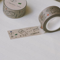 Sanhua Room Super Bored Cat Washi Tape