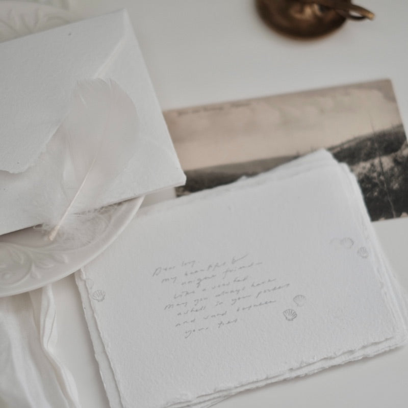 Slumber Bugs Handmade Paper Set - Envelope & Card