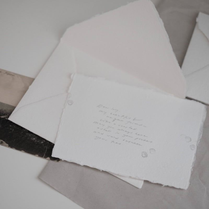 Slumber Bugs Handmade Paper Set - Envelope & Card