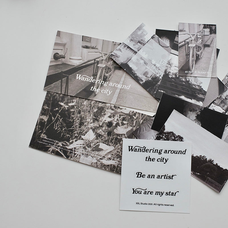 XXXL Studio Card & Sticker Set - Wandering Around the City