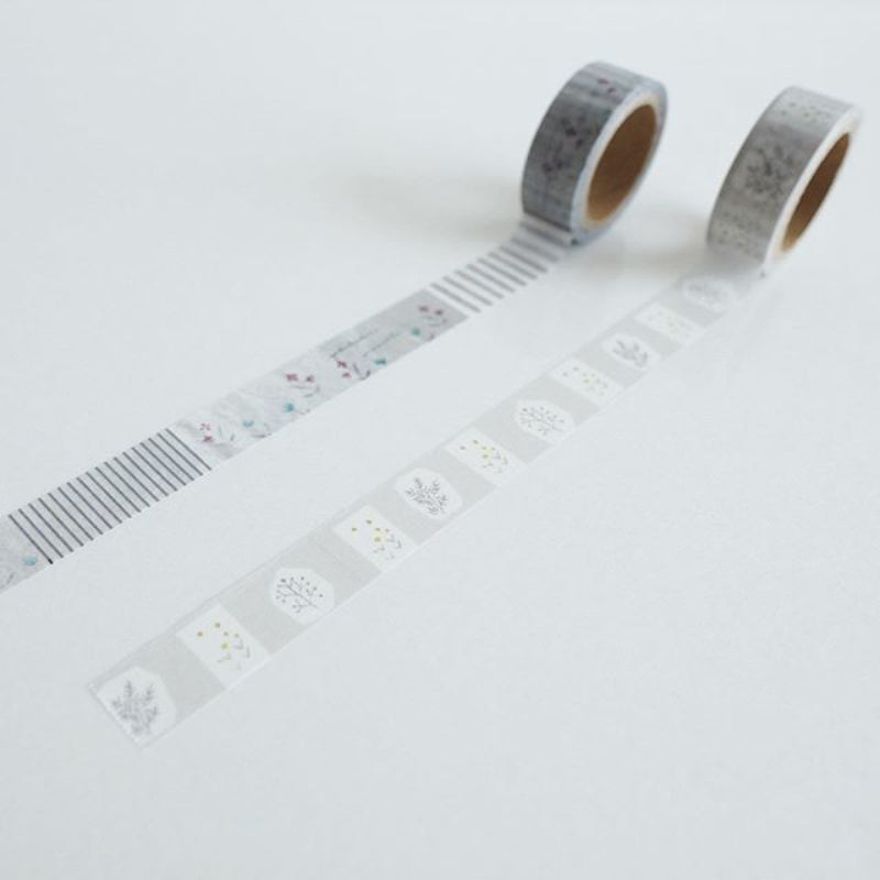 Yohaku x Check & Stripe Washi Tape YC-002 Winter Forest